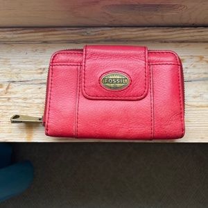 Red vintage fossil